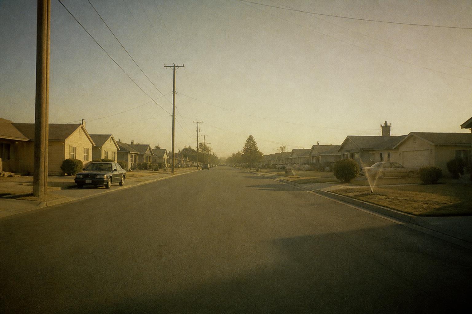 THE STREET, SUMMER EVENING — You have to be home when the lights come on.